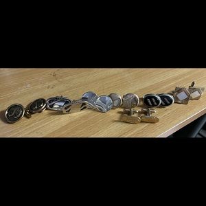 Vintage cuff links 7 pairs